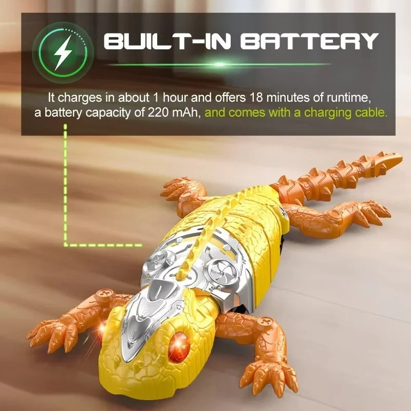 RC Biomimetic Wall Climbing Toy Electric Simulation Lizard Gecko Spider Cockroach Mechanical Animal Remote Control 360 Rotation