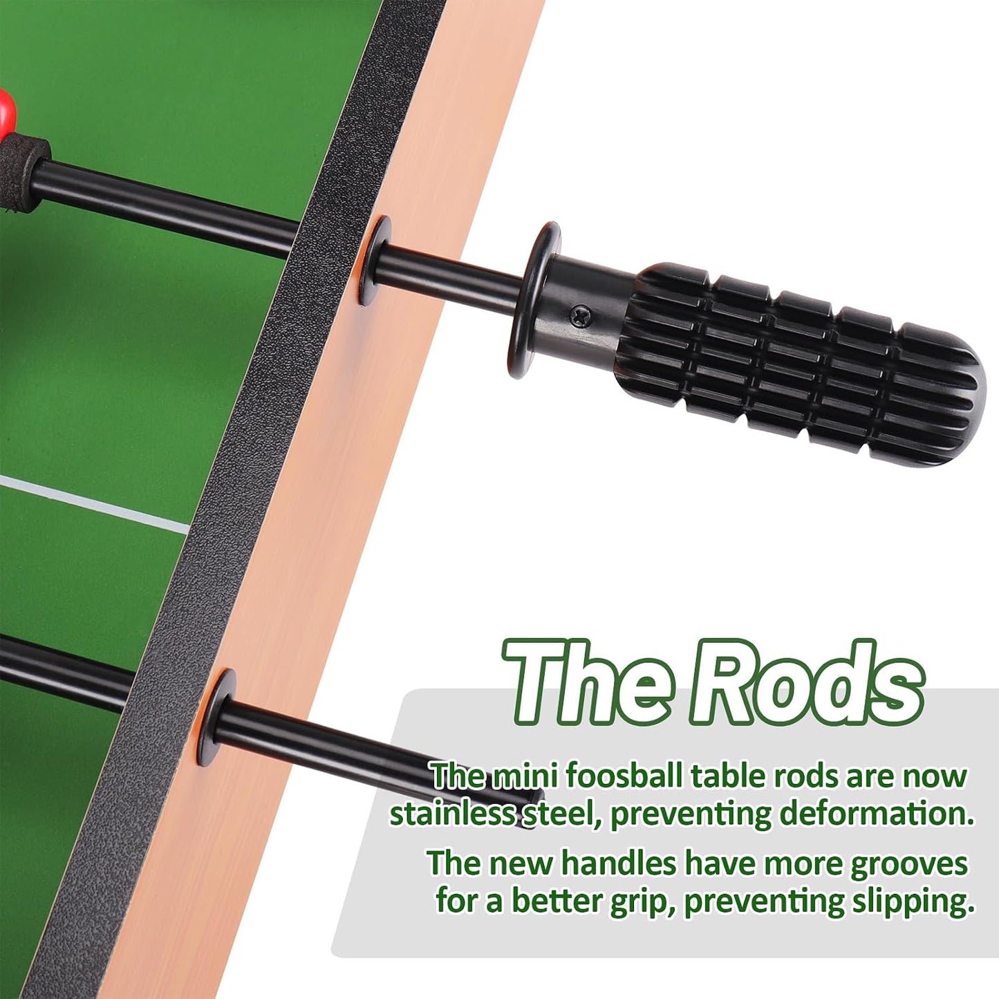 Mini Foosball Table (Upgrade) 20-Inch Foosball Table Adult Size Top Football/Soccer Game Table Easy to Store
