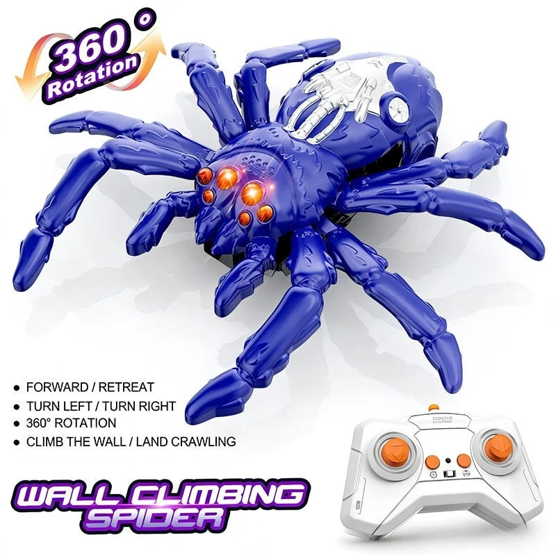 RC Biomimetic Wall Climbing Toy Electric Simulation Lizard Gecko Spider Cockroach Mechanical Animal Remote Control 360 Rotation